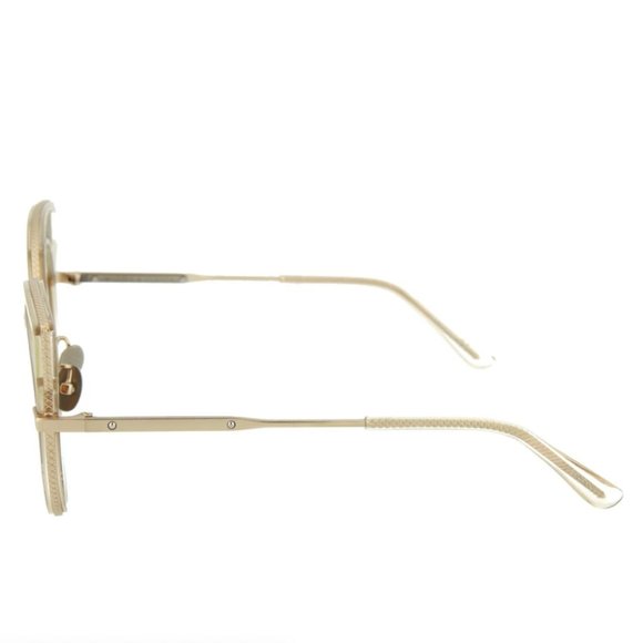 Bottega Veneta Women\'s Tan and Gold Cat Eye Sunglasses! main image 4